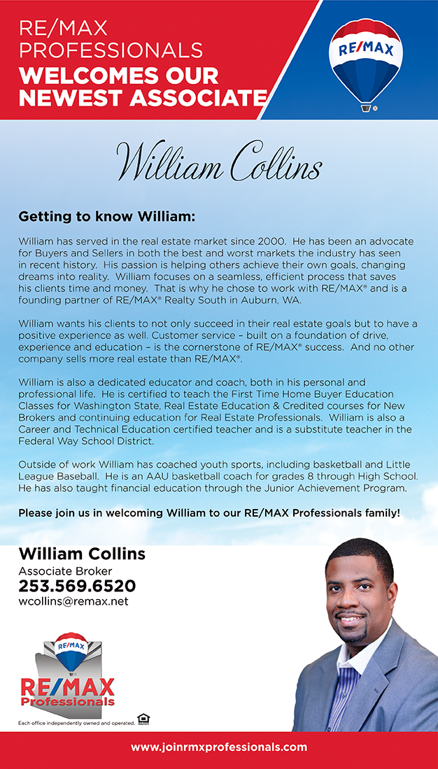 Welcome to RE/MAX Professionals William Collins