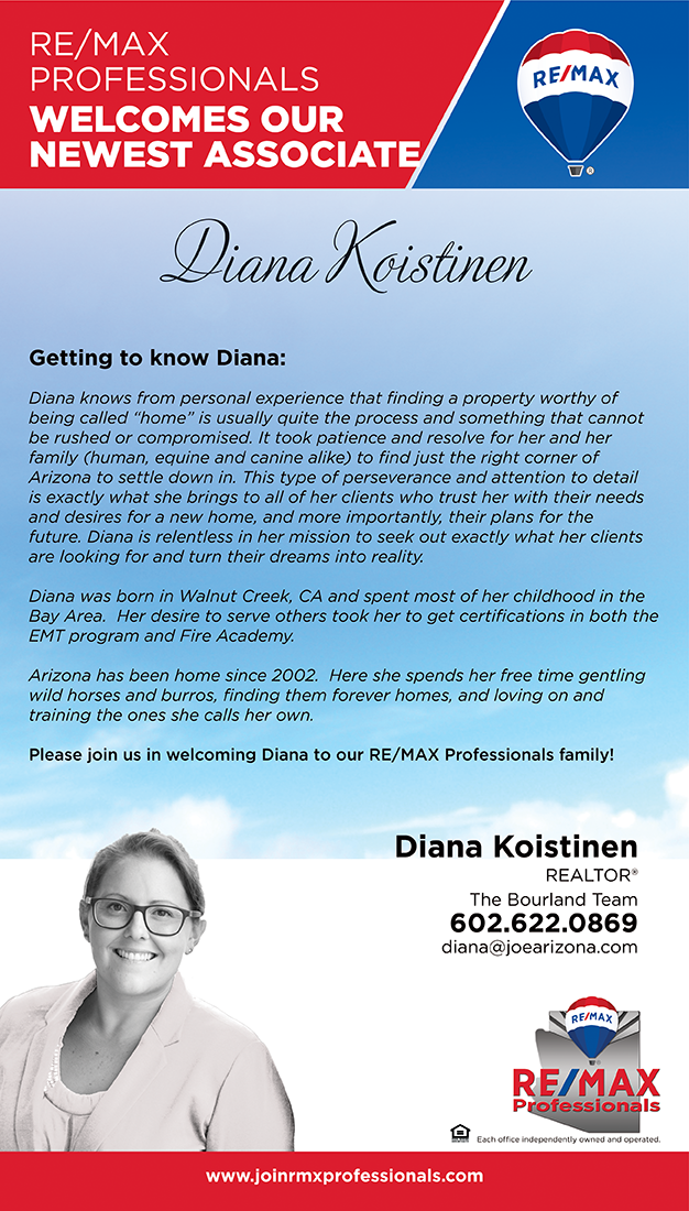 Welcome to RE/MAX Professionals Diana Koistinen