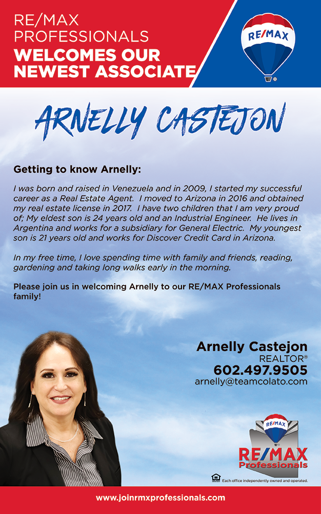 Welcome to RE/MAX Professionals Arnelly Castejon