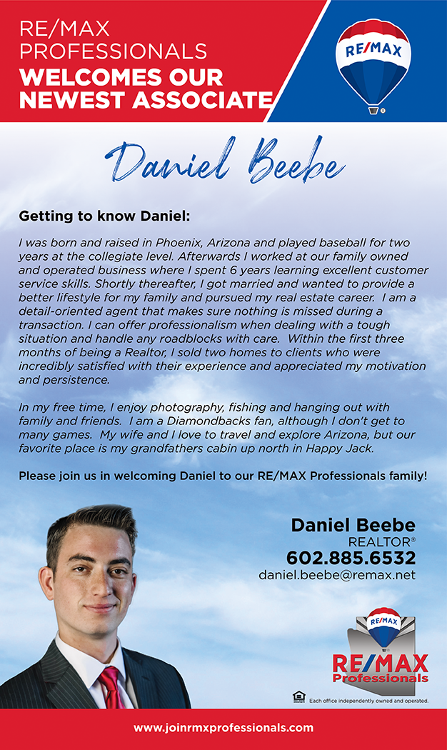 Welcome to RE/MAX Professionals Daniel Beebe
