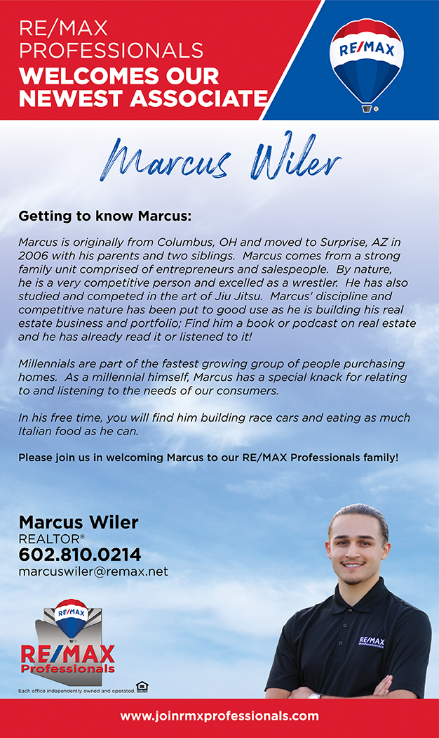 Welcome to RE/MAX Professionals Marcus!